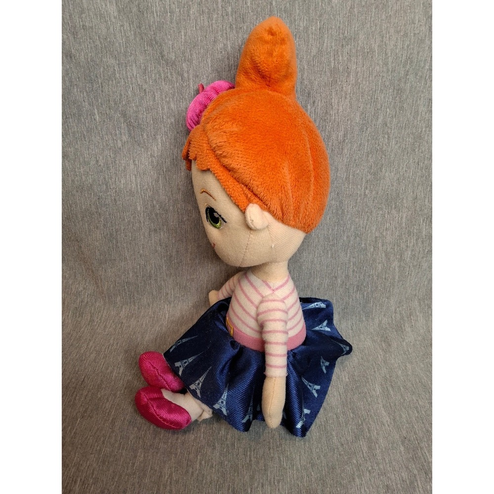 Disney Fancy Nancy Paris Plush Doll, Pink Beret, Eiffel Tower, 11" - Picture 2 of 8
